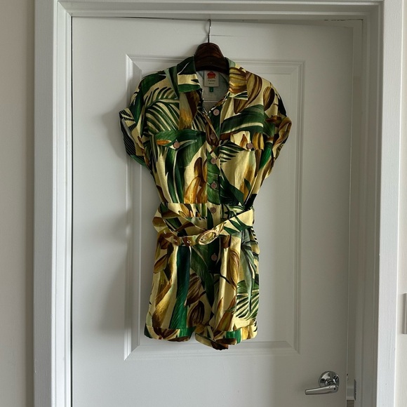 Farm Rio Yellow Bananart Romper - Picture 6 of 9